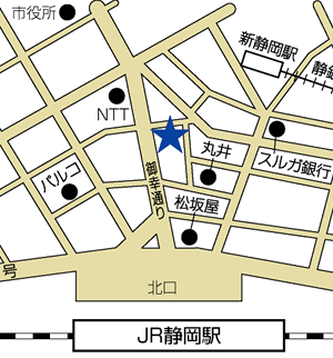 クレアール静岡校地図