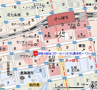 LEC札幌本校地図